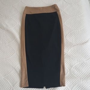 Beautiful Midi Colorblock Pencil Skirt